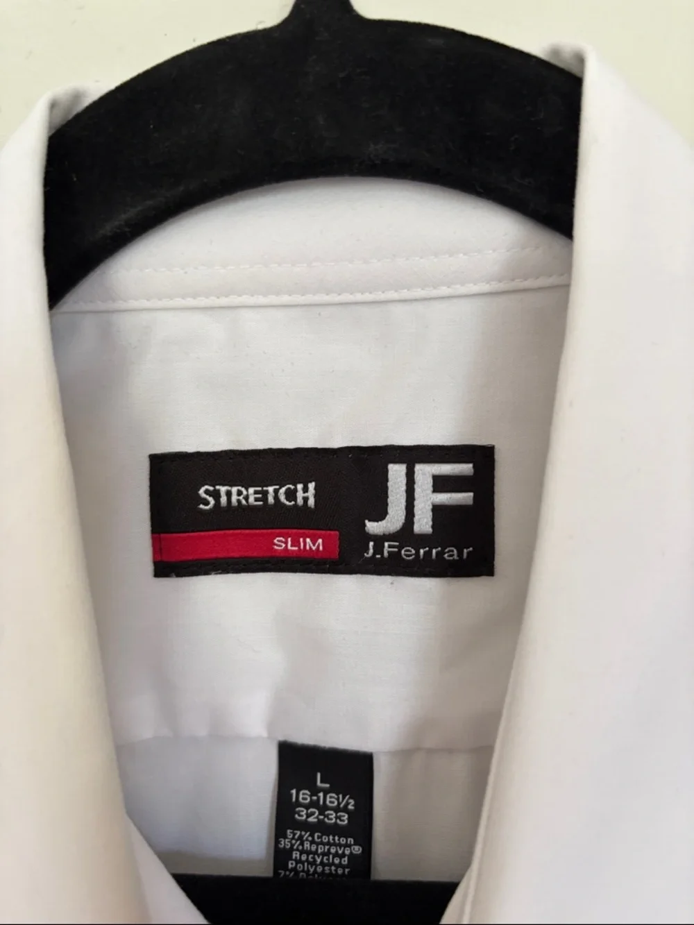 JM Collection White Long-Sleeve Dress Shirt